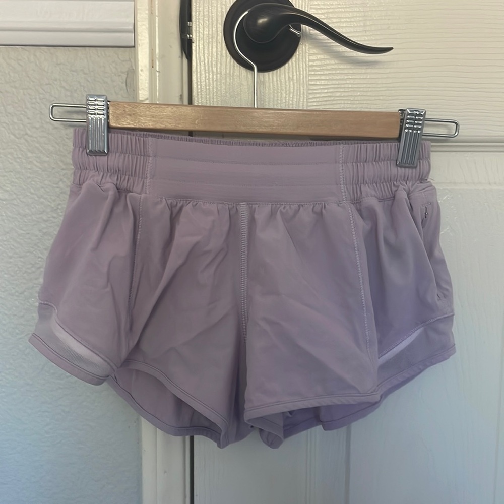 Lululemon shorts (light purple)